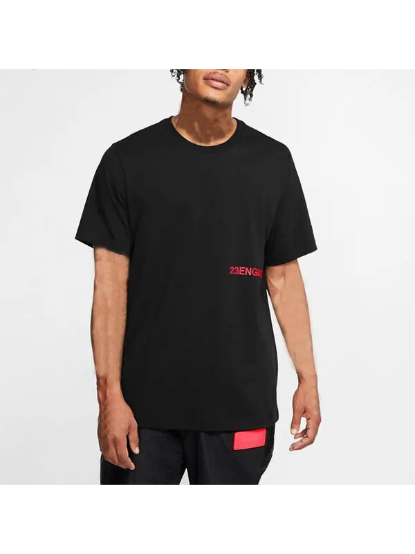 Футболка printing pattern short sleeve black Air Jordan — изображение 2 из 3, черный