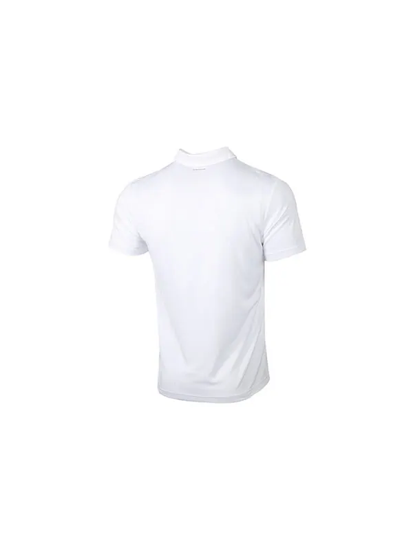 Футболка Men's adidas Fab Lapel Short Sleeve polo White Polo Shirt — изображение 2 из 4, белый