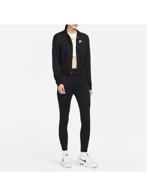 Куртка спортивные с капюшоном с логотипом Nike — изображение 3 из 4, черный/черный/белый