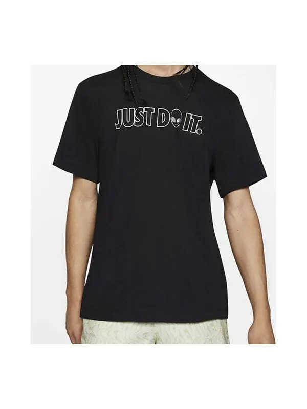 Футболка sportswear printing short sleeve 'alien black' Nike — изображение 1 из 4, черный