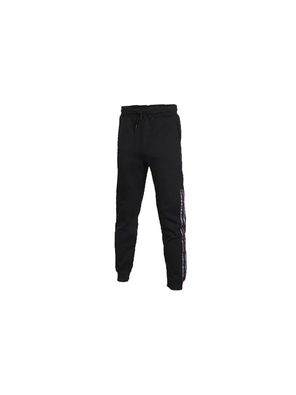 Спортивные штаны adidas Running Breathable Sports Knit Casual Pants Black — изображение 2 из 3, черный