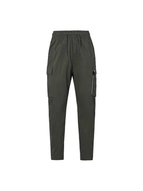 Брюки sportswear cargo casual pants bundle feet pocket long pants green army green Nike — изображение 1 из 2, зеленый