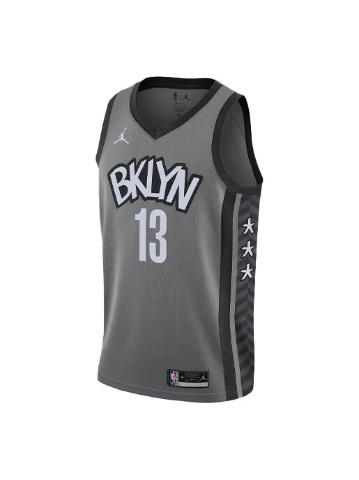 Майка Nike NBA Brooklyn Kevin Durant 20 Basketball Jersey 'Grey White' — изображение 1 из 4, серый