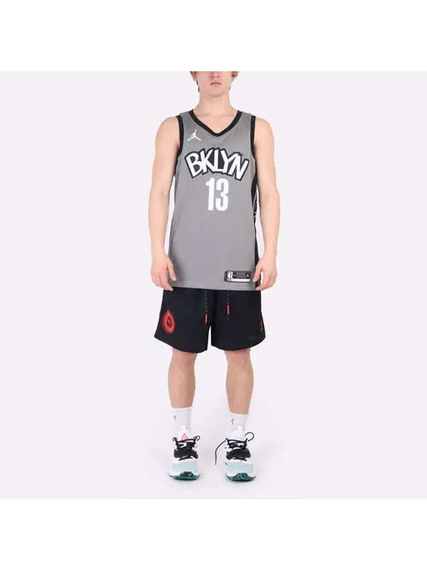 Майка Nike NBA Brooklyn Kevin Durant 20 Basketball Jersey 'Grey White' — изображение 3 из 4, серый