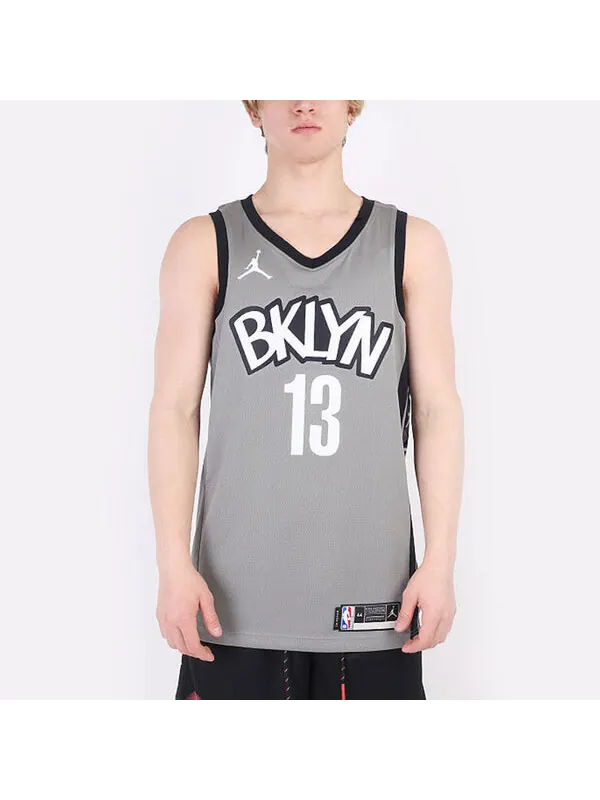 Майка Nike NBA Brooklyn Kevin Durant 20 Basketball Jersey 'Grey White' — изображение 4 из 4, серый