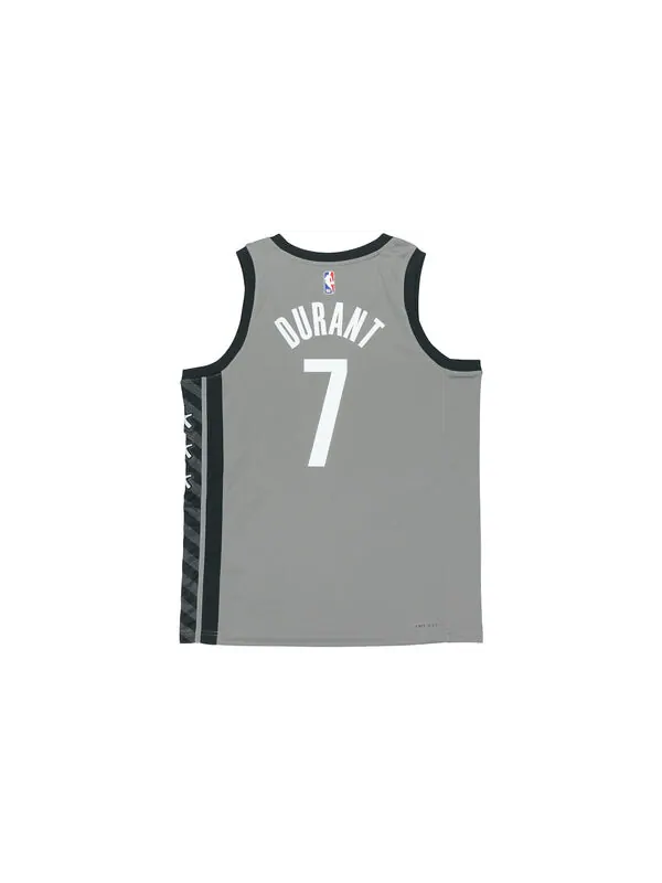 Майка Air Jordan NBA Sports Basketball Vest 2020 Season Brooklyn Nets Durant 7 Jersey Gray — изображение 2 из 4, серый