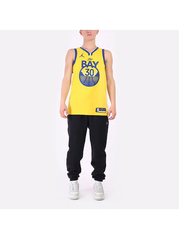 Майка Air Jordan NBA Stephen Curry Warriors Statement Edition 2020 Swingman Jersey Yellow — изображение 3 из 4, желтый