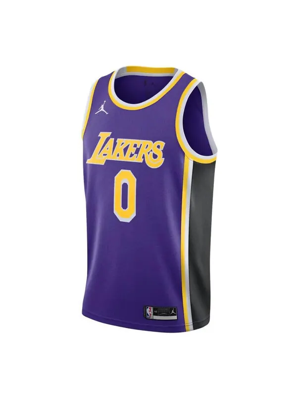 Майка Air Jordan NBA Retro Sports Basketball Jersey/Vest Los Angeles Lakers Kuzma 0 Purple — изображение 1 из 2, фиолетовый