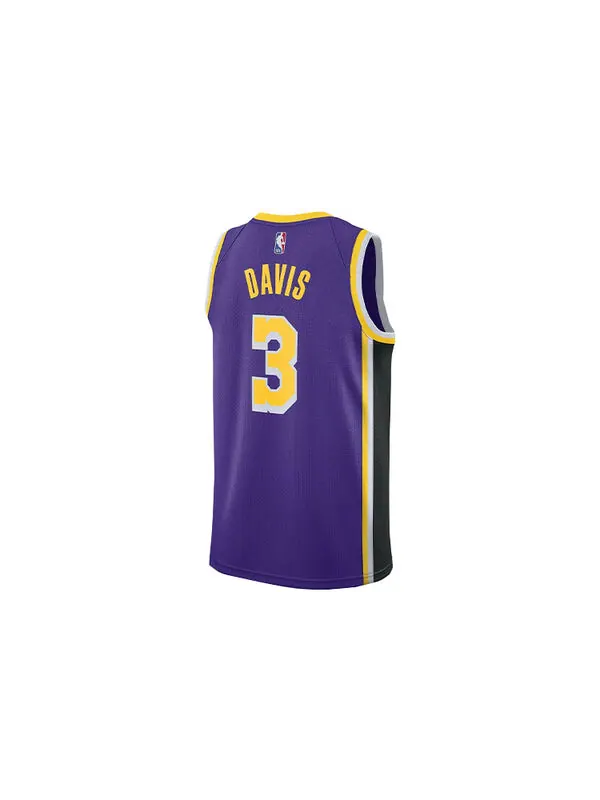 Майка Air Jordan NBA SW Fan Edition 2020-21 Season Los Angeles Lakers Anthony Davis No. 3 Purple — изображение 2 из 2