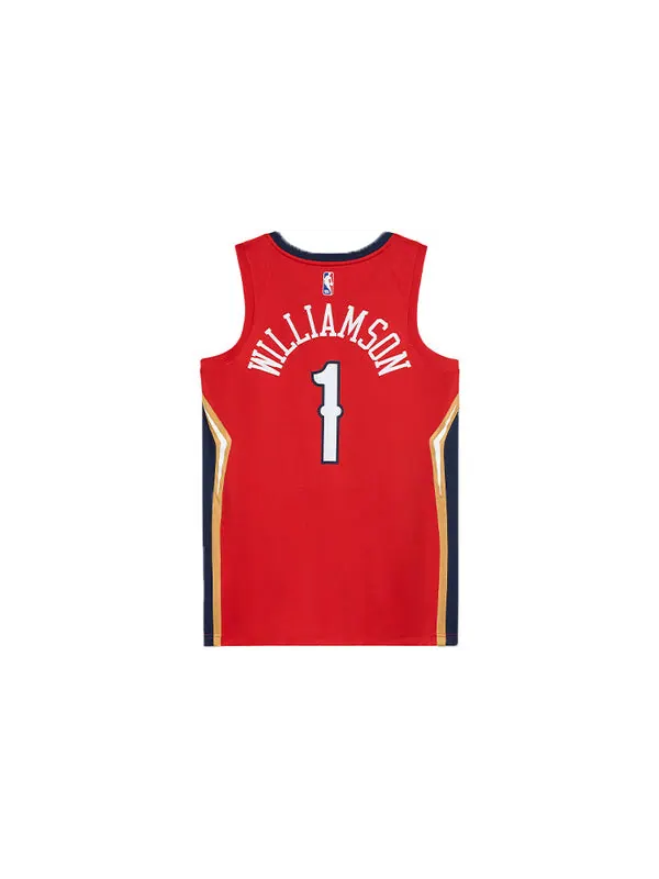 Футболка nba new orleans pelicans limited basketball jersey sw fan edition zion red Air Jordan — изображение 2 из 4, красный