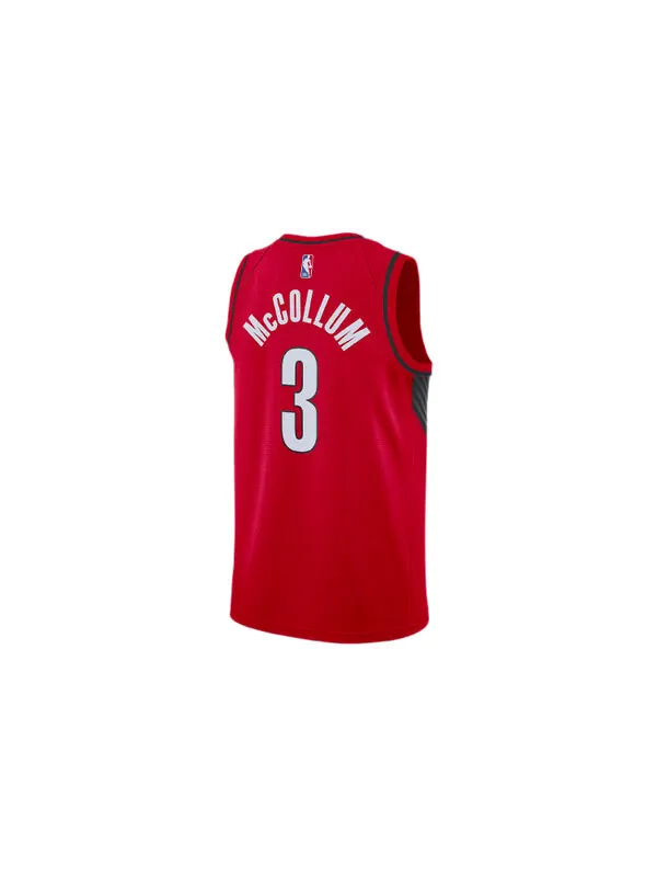 Майка Air Jordan NBA Basketball Jersey SW Fan Edition 2020 Season Blazers McCollum No. 3 Large Red — изображение 2 из 2