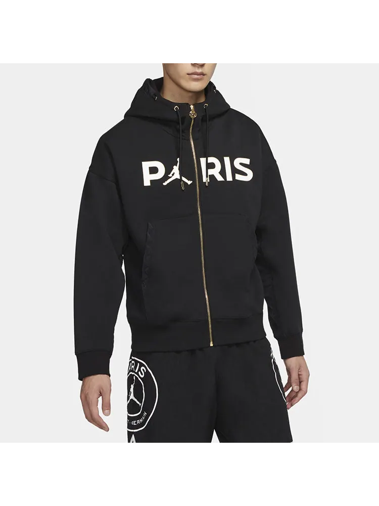 Куртка Air Jordan Paris Saint-Germain Cardigan Sports Knit Jacket Black — изображение 3 из 5, черный