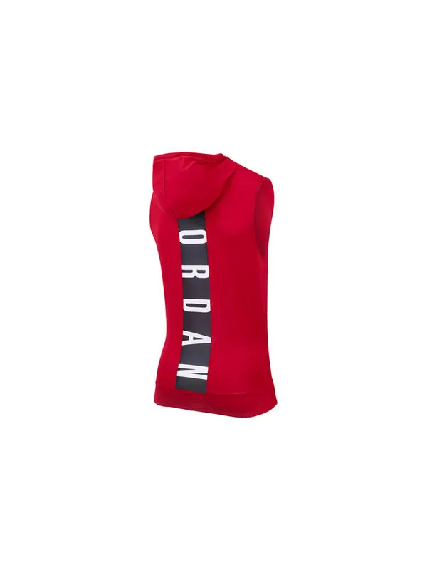 Спортивная футболка men's air dri-fit back alphabet printing hooded gym red vest Air Jordan — изображение 2 из 2, красный