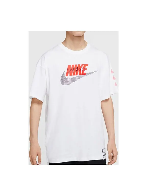 Футболка sportswear retro pattern printing white Nike — изображение 1 из 4, белый