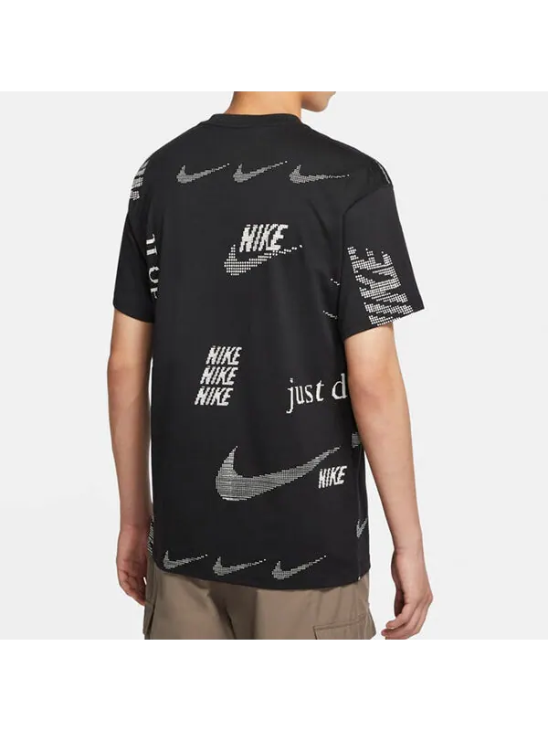 Футболка sportswear pattern short sleeve black Nike — изображение 2 из 3, черный