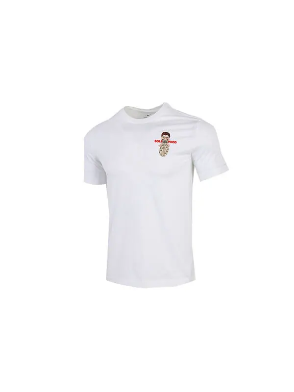 Футболка sportswearsole food pattern printing white Nike — изображение 2 из 4, белый