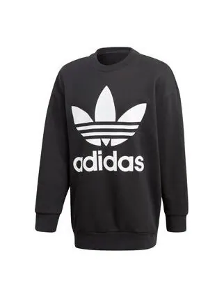 Толстовка men's originals athleisure casual sports round neck pullover Adidas — изображение 1 из 4, черный