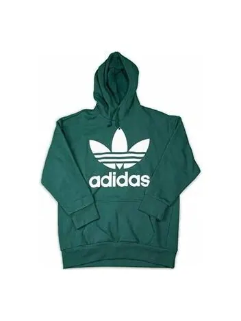 Толстовка adidas originals Tref Over Hood Casual Sports Solid Color Pullover Green — изображение 1 из 4, зеленый
