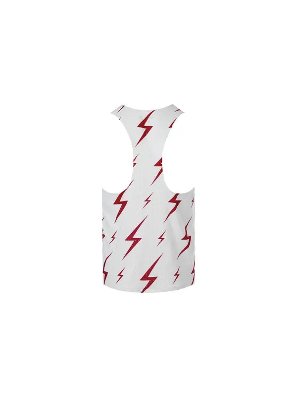 Майка NIKE Aeroswift Bowerman Track Club Running Racing Singlet 'White Red' — изображение 2 из 4, белый/мульти