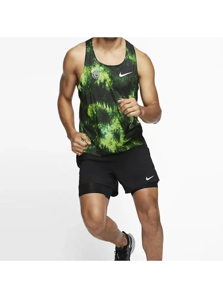 Топ Nike Oregon Track Club Aeroswift Singlet 'Green' — изображение 3 из 5, зеленый