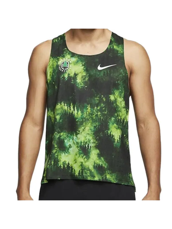 Топ Nike Oregon Track Club Aeroswift Singlet 'Green' — изображение 4 из 5, зеленый