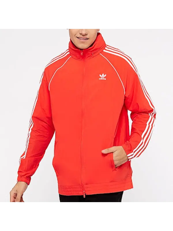 Куртка Men's adidas originals Logo Jacket Red — изображение 3 из 4, красный