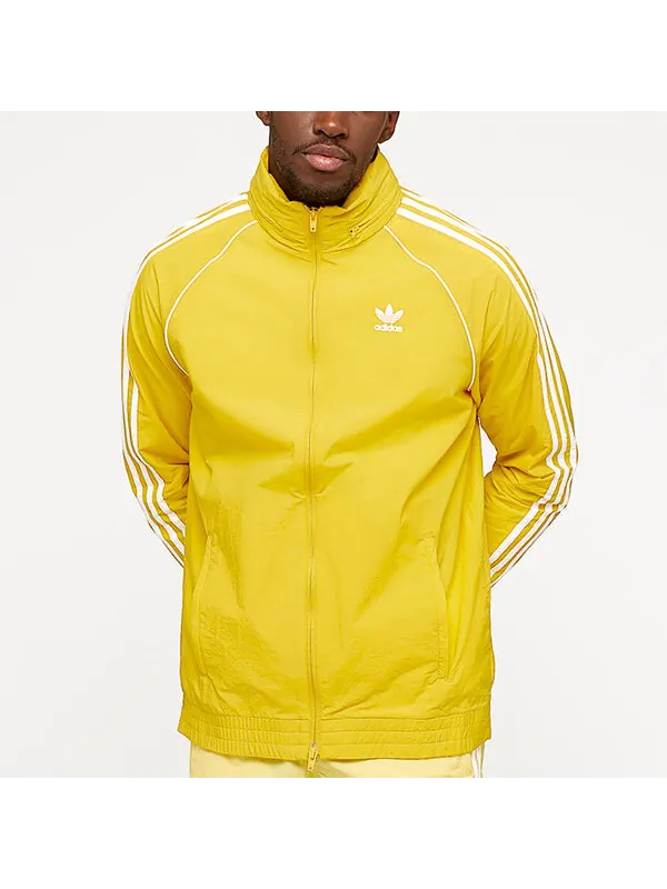 Куртка adidas originals Casual Sports Jacket Yellow — изображение 3 из 4, желтый