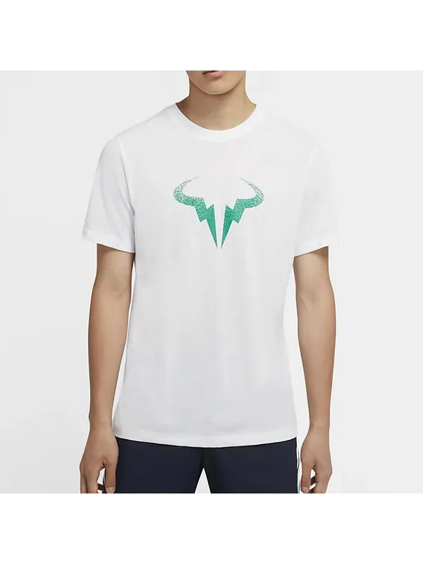 Футболка men's rafa tennis short sleeve white t-shirt Nike — изображение 3 из 4, белый
