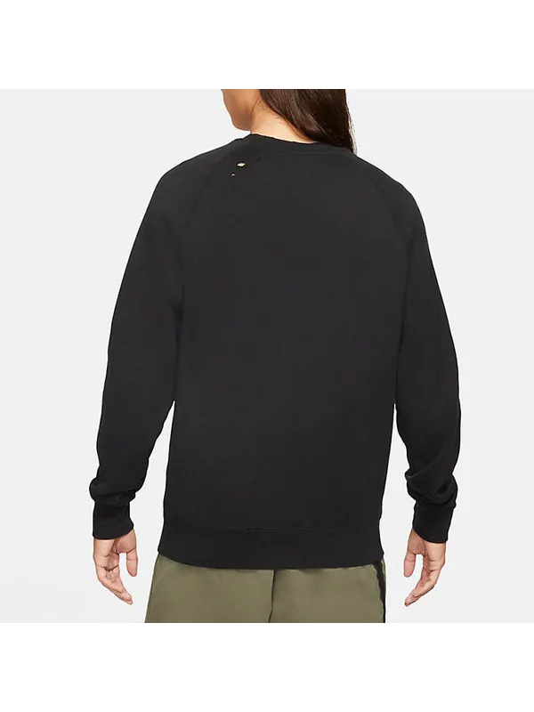 Толстовка Men's Nike Round Neck Pullover Casual Black — изображение 4 из 4, черный