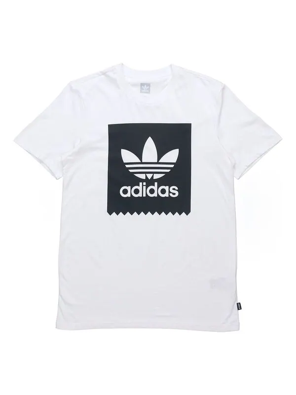 Футболка originals round neck short sleeve black white Adidas — изображение 1 из 4, черный белый