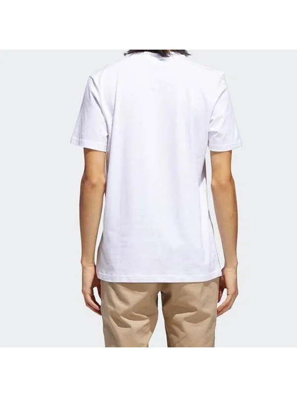 Футболка originals round neck short sleeve black white Adidas — изображение 4 из 4, черный белый