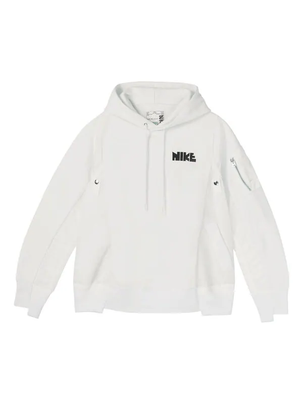 Толстовка x sacai hoodie 'white' Nike — изображение 1 из 4, белый