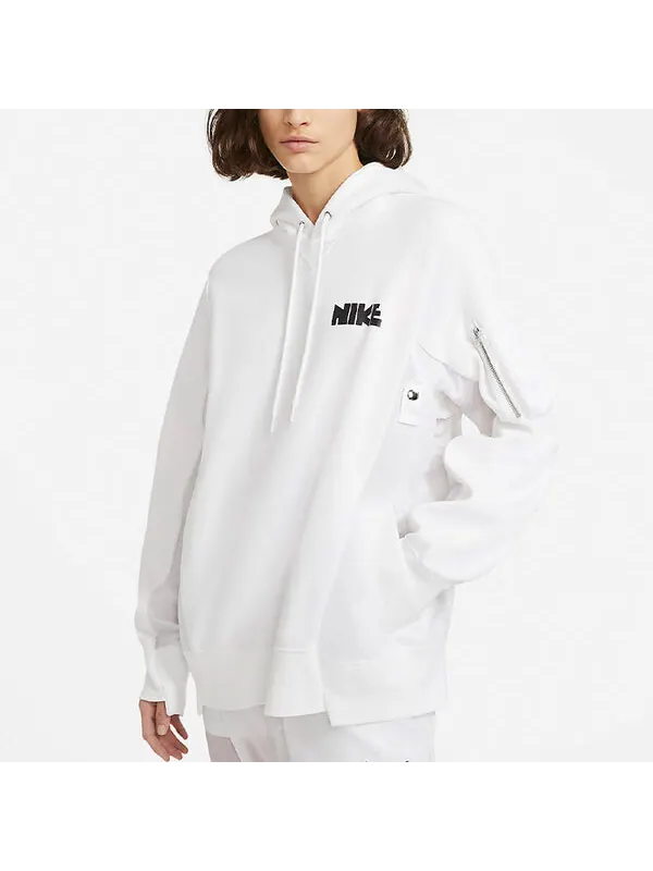 Толстовка x sacai hoodie 'white' Nike — изображение 3 из 4, белый