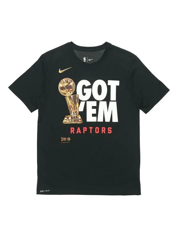 Футболка toronto raptors с коротким рукавом Nike — изображение 1 из 2, черный