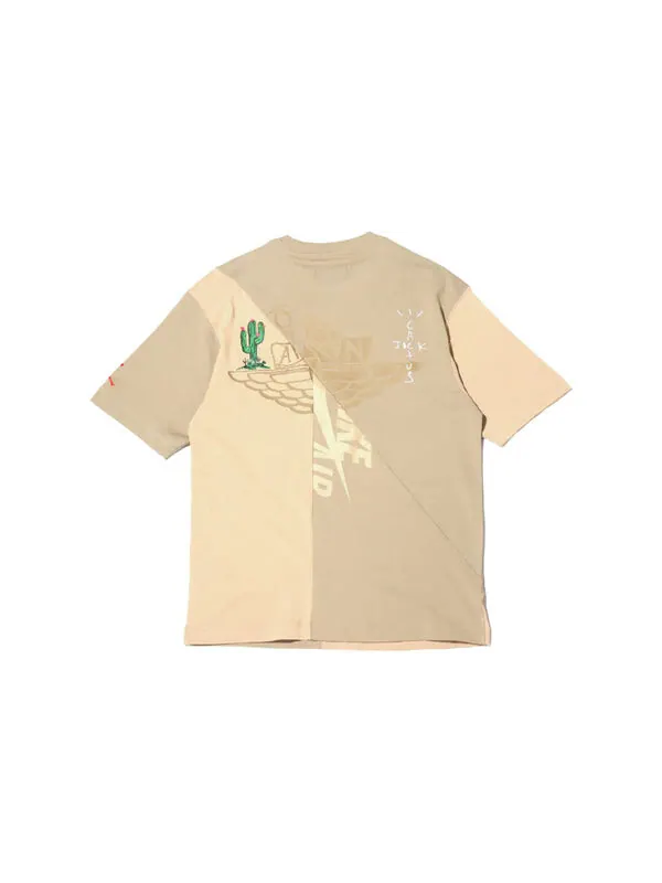 Футболка x cactus jack от travis scott футболка с коротким рукавом Air Jordan — изображение 2 из 2, хаки