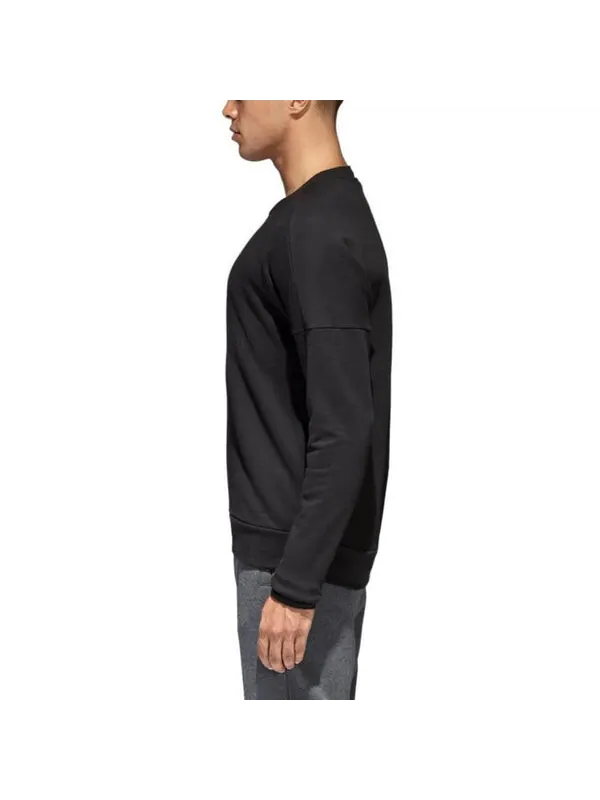 Толстовка Adidas Logo Sweatshirt 'Black' — изображение 3 из 4, черный