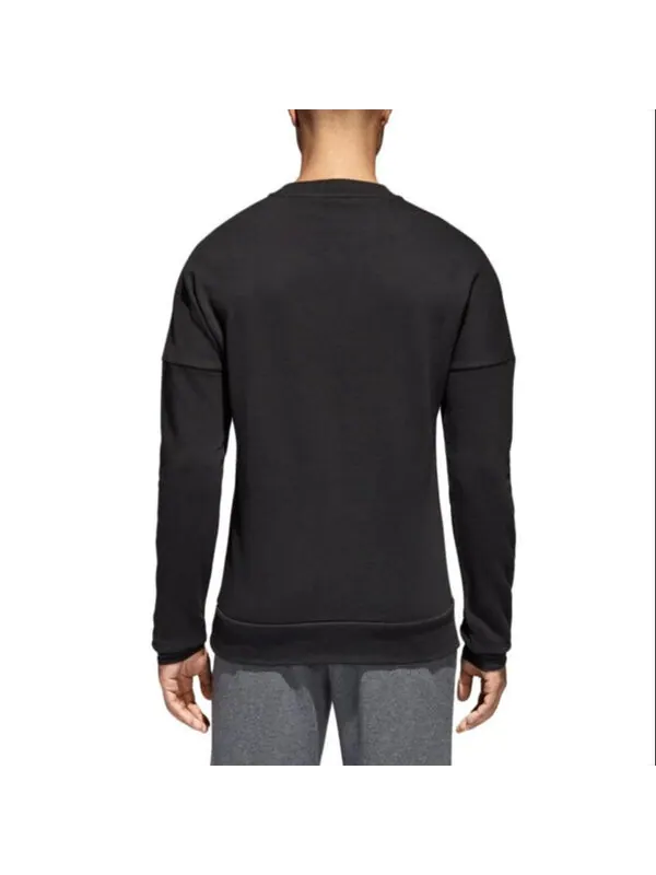 Толстовка Adidas Logo Sweatshirt 'Black' — изображение 4 из 4, черный