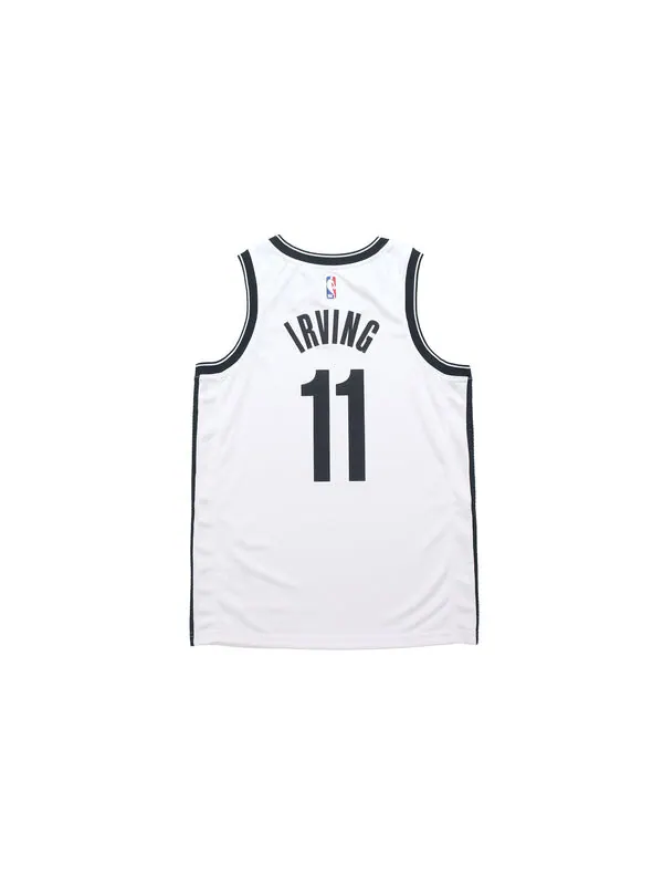 Майка Nike NBA SW Fan Edition Brooklyn Nets Kyrie Irving 11 Basketball Sports Jersey White — изображение 2 из 4, белый