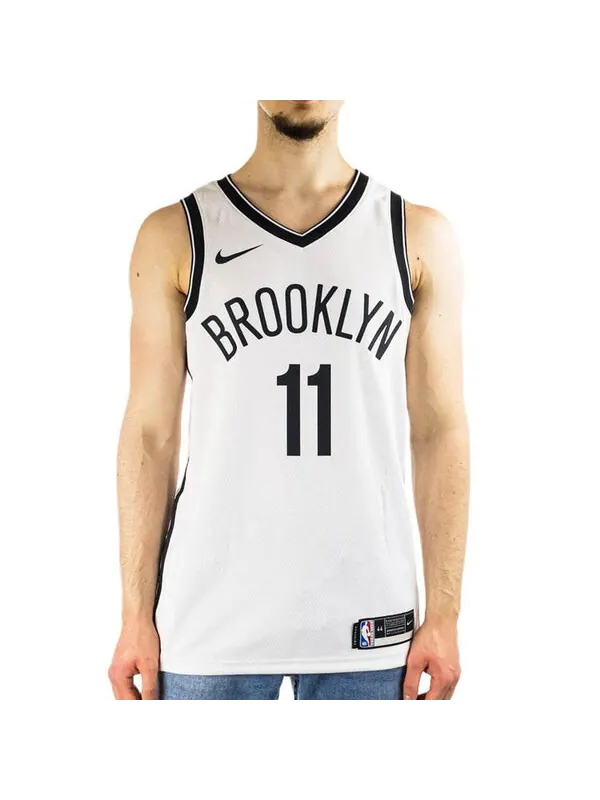 Майка Nike NBA SW Fan Edition Brooklyn Nets Kyrie Irving 11 Basketball Sports Jersey White — изображение 3 из 4, белый