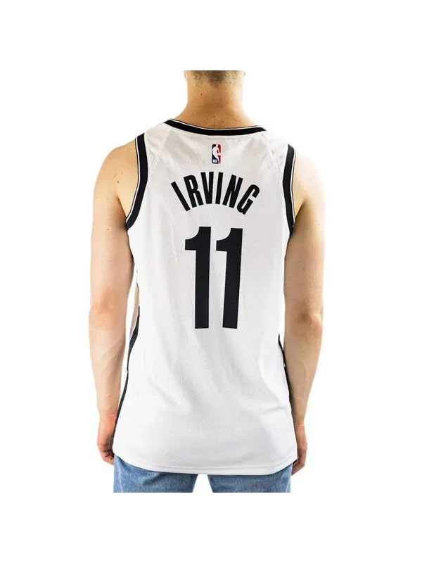 Майка Nike NBA SW Fan Edition Brooklyn Nets Kyrie Irving 11 Basketball Sports Jersey White — изображение 4 из 4, белый