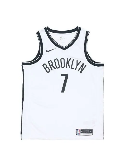 Футболка мужские sw 20 21 brooklyn nets durante 7 баскетбольный жилет Nike — изображение 1 из 2, белый