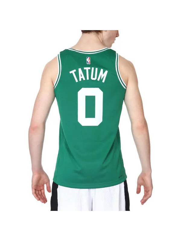 Майка Nike NBA Sports Basketball Jersey/Vest SW Fan Edition 20 Season Celtics Team Tatum 0 Green — изображение 4 из 4