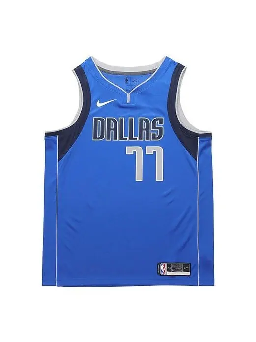 Футболка nba team limited jersey sw fan edition dallas mavericks doncic № 11 2020 2021 сезон Nike — изображение 1 из 4, синий
