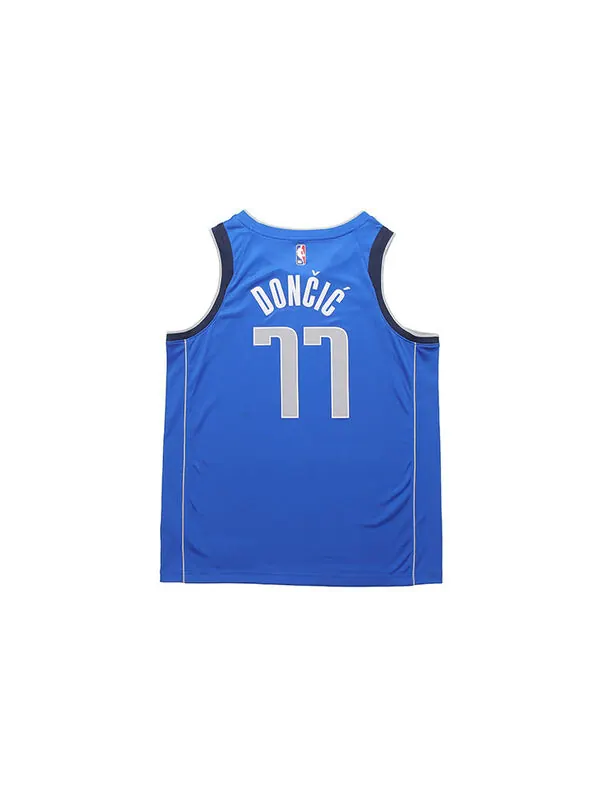 Футболка nba team limited jersey sw fan edition dallas mavericks doncic № 11 2020 2021 сезон Nike — изображение 2 из 4, синий