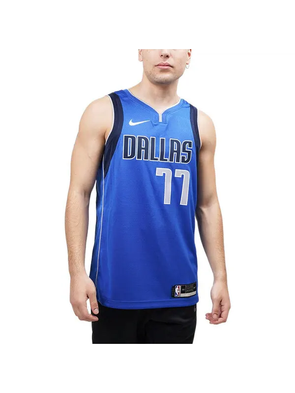 Футболка nba team limited jersey sw fan edition dallas mavericks doncic № 11 2020 2021 сезон Nike — изображение 3 из 4, синий