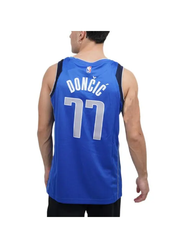 Футболка nba team limited jersey sw fan edition dallas mavericks doncic № 11 2020 2021 сезон Nike — изображение 4 из 4, синий