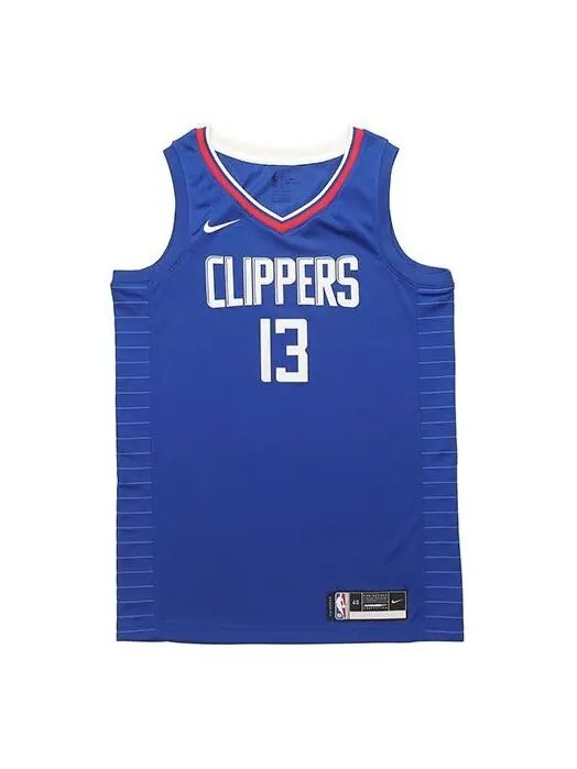Майка Nike NBA Teams Jersey SW Fan Edition George 20-21 Season Blue — изображение 1 из 4, синий