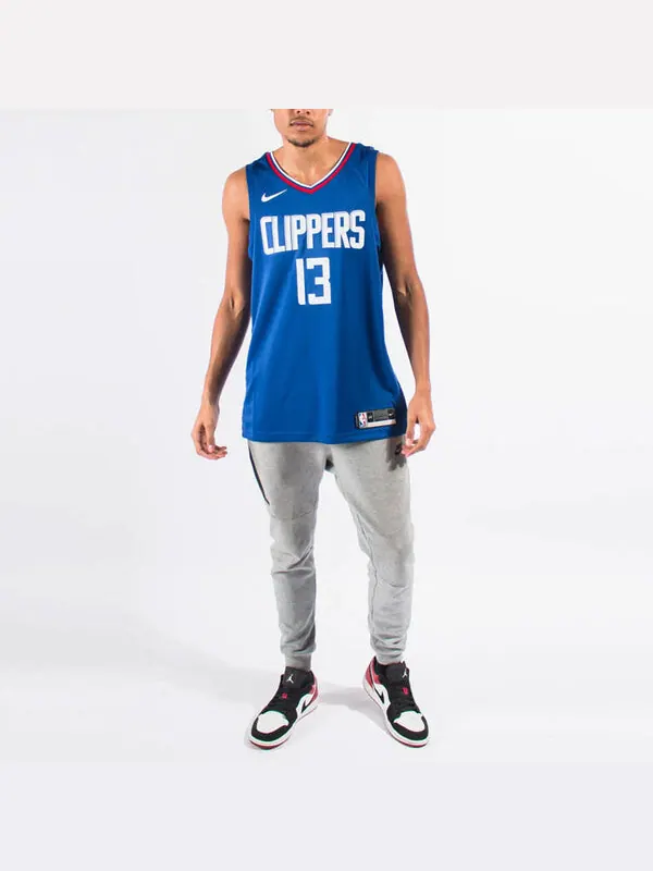 Майка Nike NBA Teams Jersey SW Fan Edition George 20-21 Season Blue — изображение 3 из 4, синий