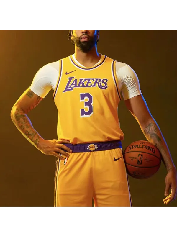 Футболка баскетбольная майка жилет nba sports sw fan edition 20 сезон los angeles lakers davis № 3 Nike — изображение 3 из 4