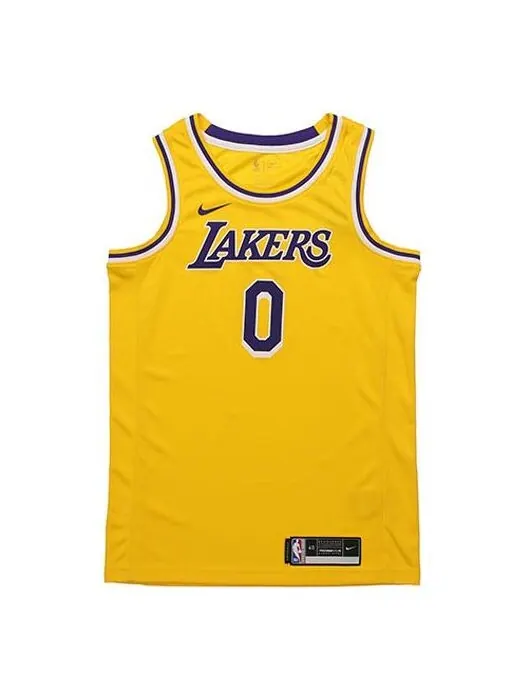 Спортивная футболка 2020 lakers icon edition nba swingman jersey men's jersey Nike — изображение 1 из 2, желтый